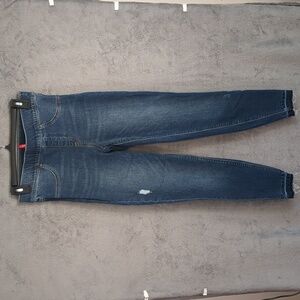 Spanx Jeans Women’s Small Distressed Ankle Skinny Medium Wash Pull On 20203R